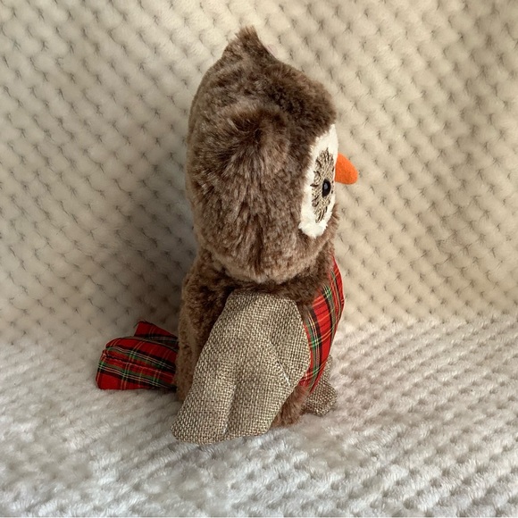Ganz Plaid Owl Stuffed Animal Plush - Picture 2 of 10